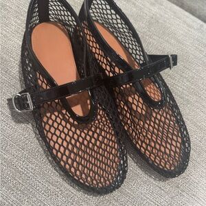 Black Mesh Women's Shoes